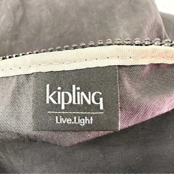 Kipling Black Nylon Live Light New Eldorado Minibag Crossbody Travel Bag No Fob - Picture 8 of 11